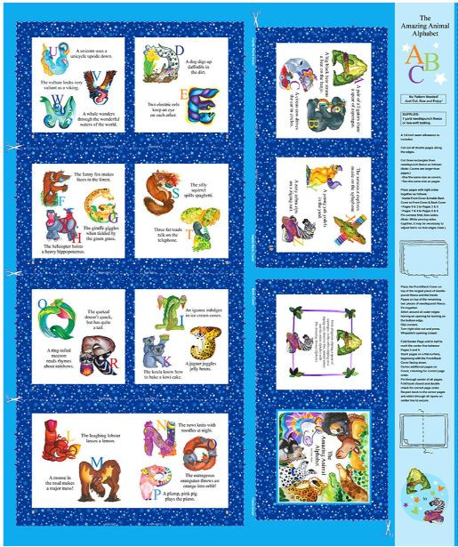 Amazing Alphabet Storybook Panel 36" x 43"