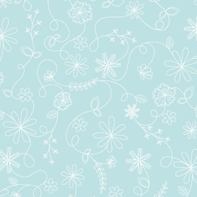 Kimberbell Basics Flannel Swirl Floral Blue