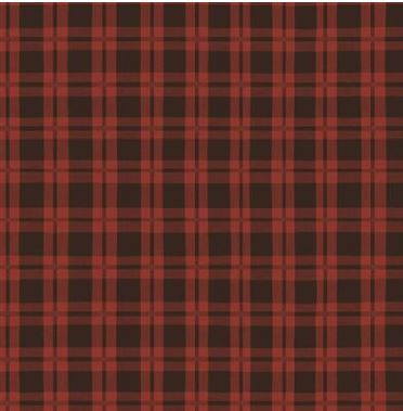 Christmas Tails Plaid - Red