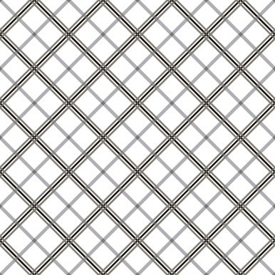 Kimberbell Basics Plaid White/Black/Grey