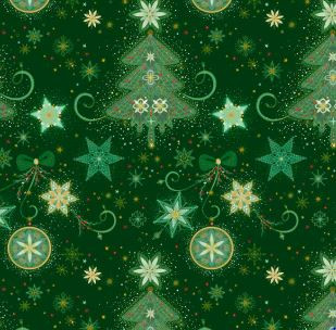 Turnowsky Treasures Delicate Trees - Dark Green