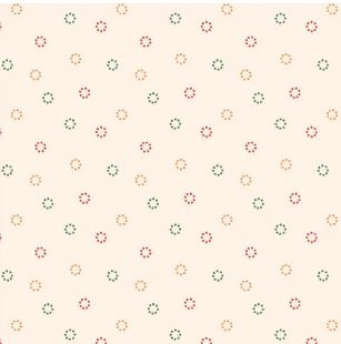 Tis The Season Dotty Circles - Cream
