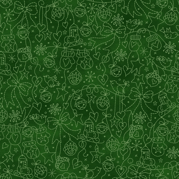 Christmastime Tree Decorations-Green