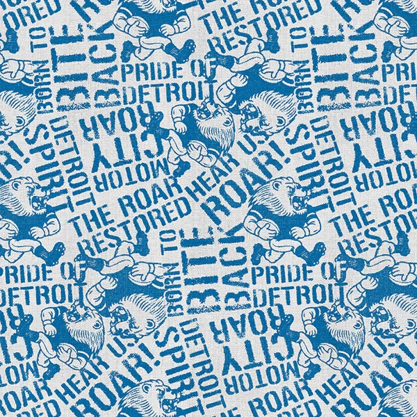 Pride of Detroit - Lion Distressed Word Toss