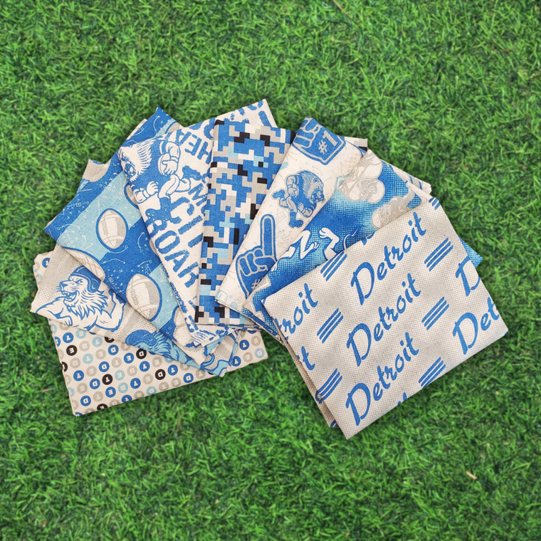 Pride of Detroit 8 Piece Fat Quarter Bundle