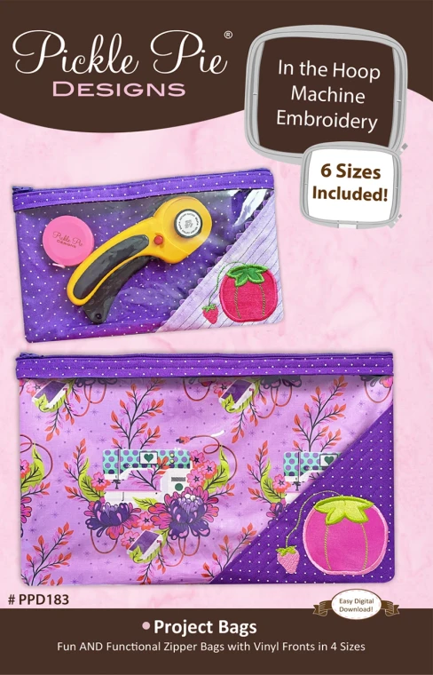In the Hoop Machine Embroidery Project Bags