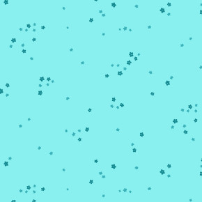 Ditsy Floral Cyan
