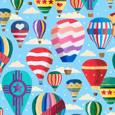 Balloonfest Hot Air Balloons Blue