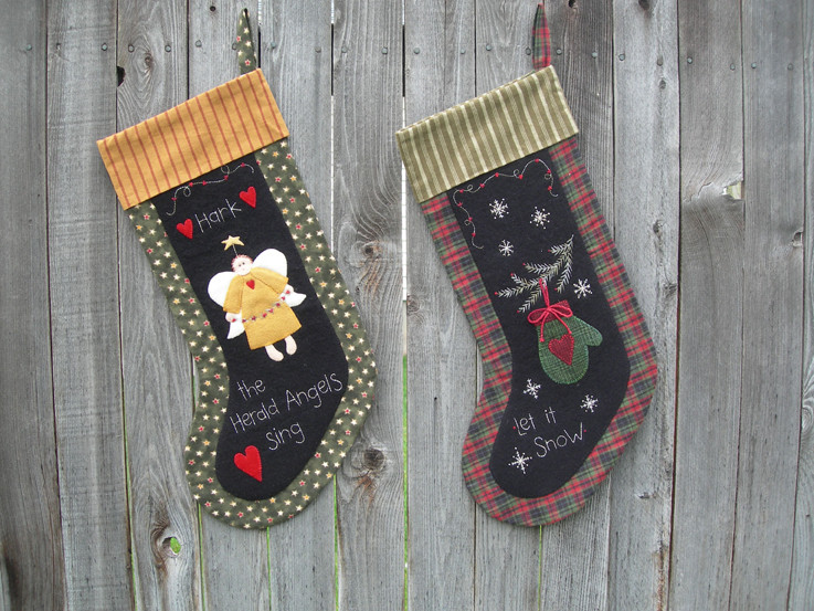 Angel and Mitten Stockings