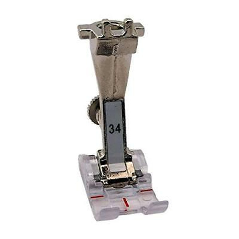 Bernina Foot #34 (Old Style) Reverse Pattern Foot with Clear Sole