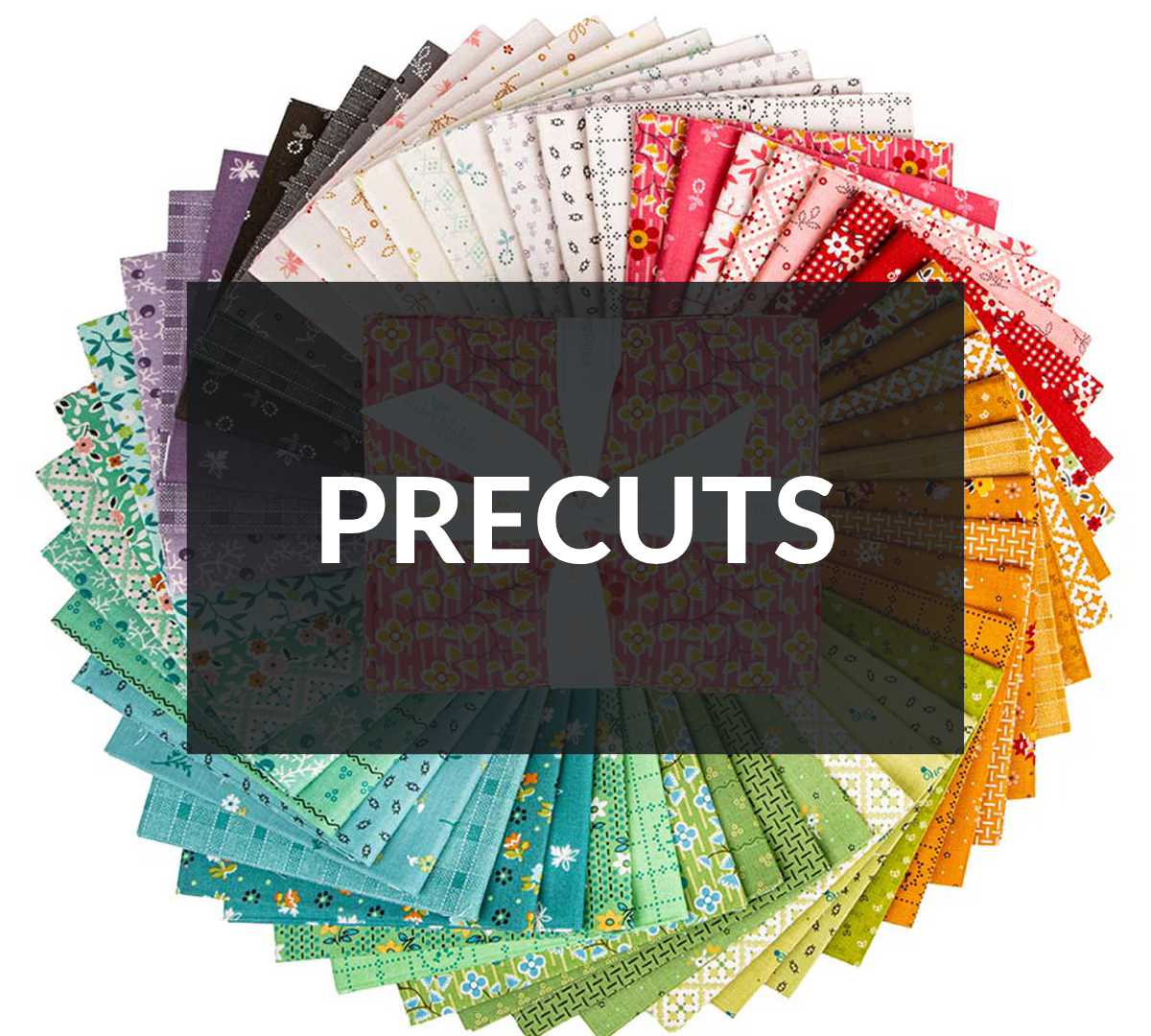 shop precut fabric, fat quarters, jelly rolls, layer cakes