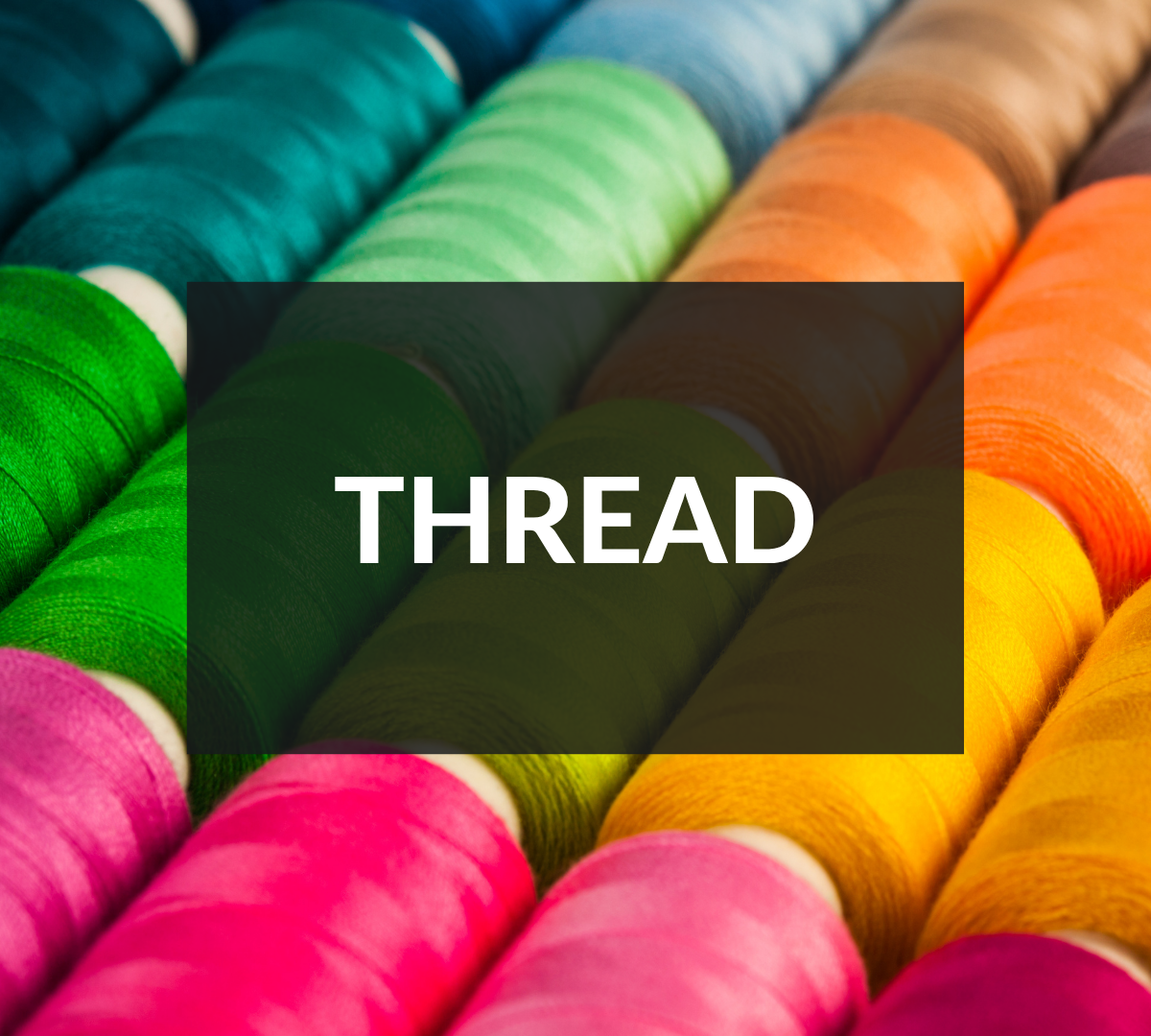 Shop thread, isacord, aurifil, so fine