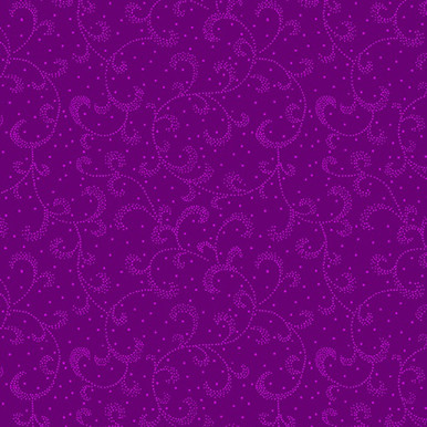 Swirling Scroll Violet (Color Theory Basic) 09805-60 - The Iowa Quilt Block