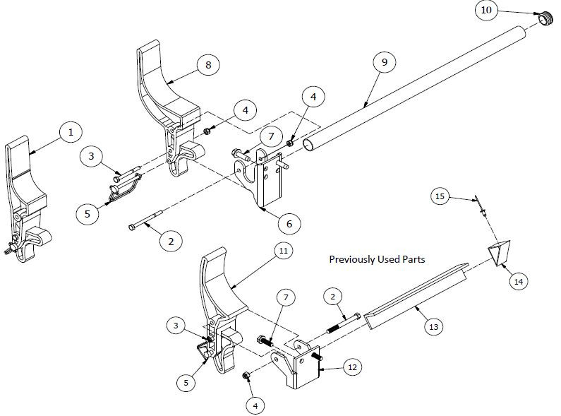 Flip-Release Tarp Stop Assembly