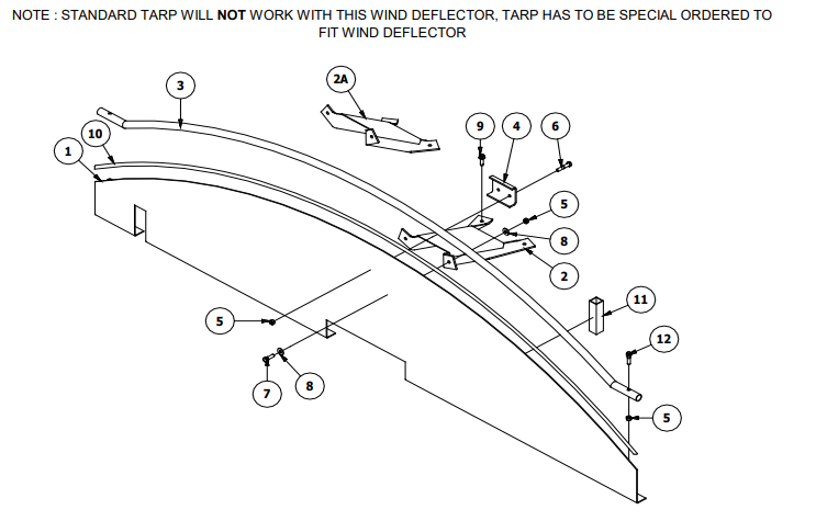 Gravel Guard East 14" Rise Gravel Guard Square Nose Factory Corners