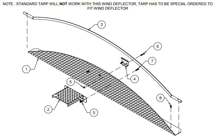 Gravel Guard Arne's 14" Rise Wind Deflector