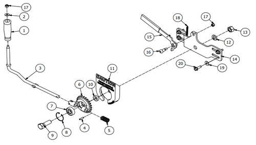 Econo Flip: Bottom Crank Handle Assembly