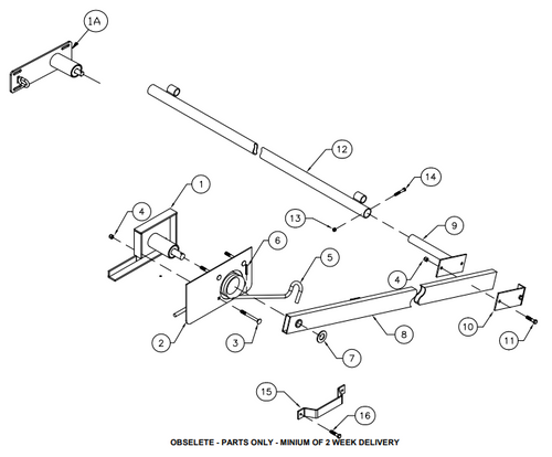 Econo Flip: Obselete Top Aluminum Pivot Arm Assembly