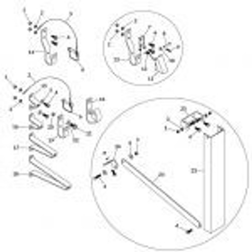 Stainless Pinless Crank Retainer Kit w/ 7″ Standoff