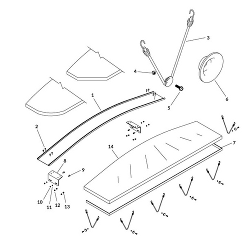 Combo Bow w/Mounting Brackets: 8″ Rise- 102″