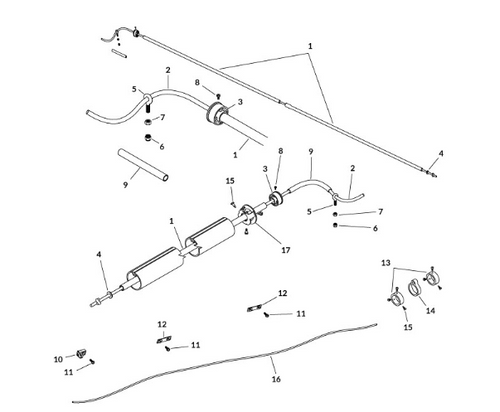 Roll Return Hardware Kit: 3"