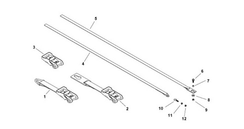 Ridge Strap Kit w/Anchor: 1"x39'