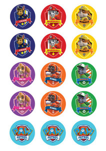 Paw Patrol - Standard licensed cupcake toppers