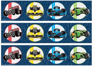 Hot Wheels edible cake strips