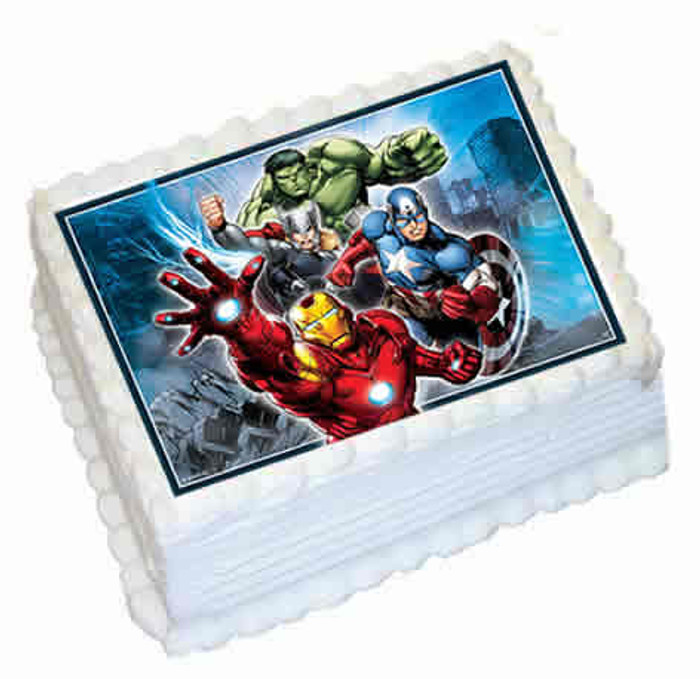 Captain America The First Avenger Edible Image Cake Topper Personalize -  PartyCreationz