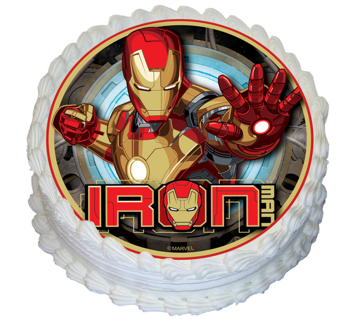 Ironman Birthday Cake Style2 - Fondant | cakewaves