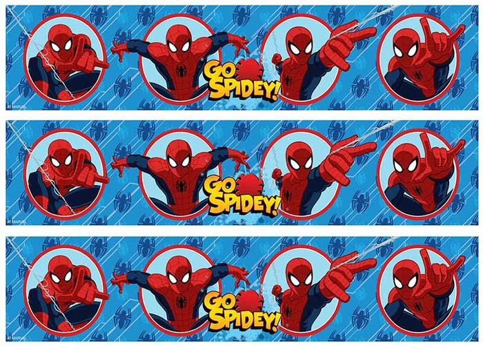spiderman face edible image