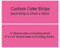 Cake Strips - Each strip is 27cm x 10cm