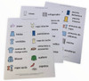 Set of household memory labels for drawers and doors