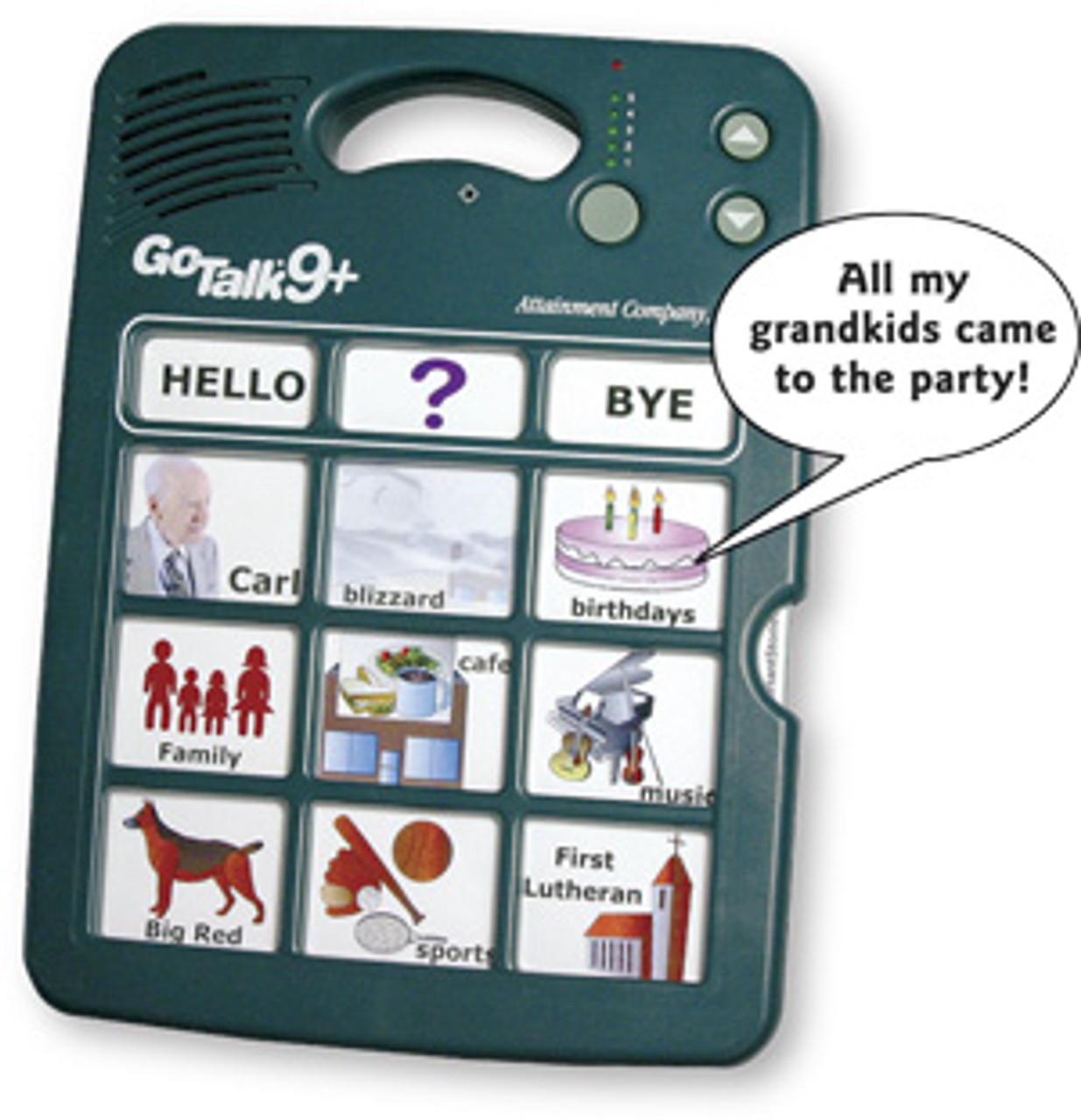 GoTalk 9  Communication Device with Boards Say it with Symbols