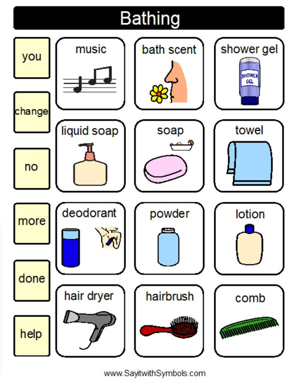 Printable Communication Boards For Caregiving Say It With Symbols Printable Communication Boards For Caregiving Say It With Symbols