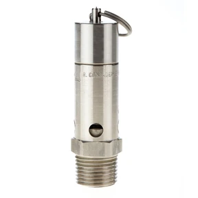 2-Pack Air Compressor Safety Relief Valves - 1/4" NPT Male, 225 PSI, Brass