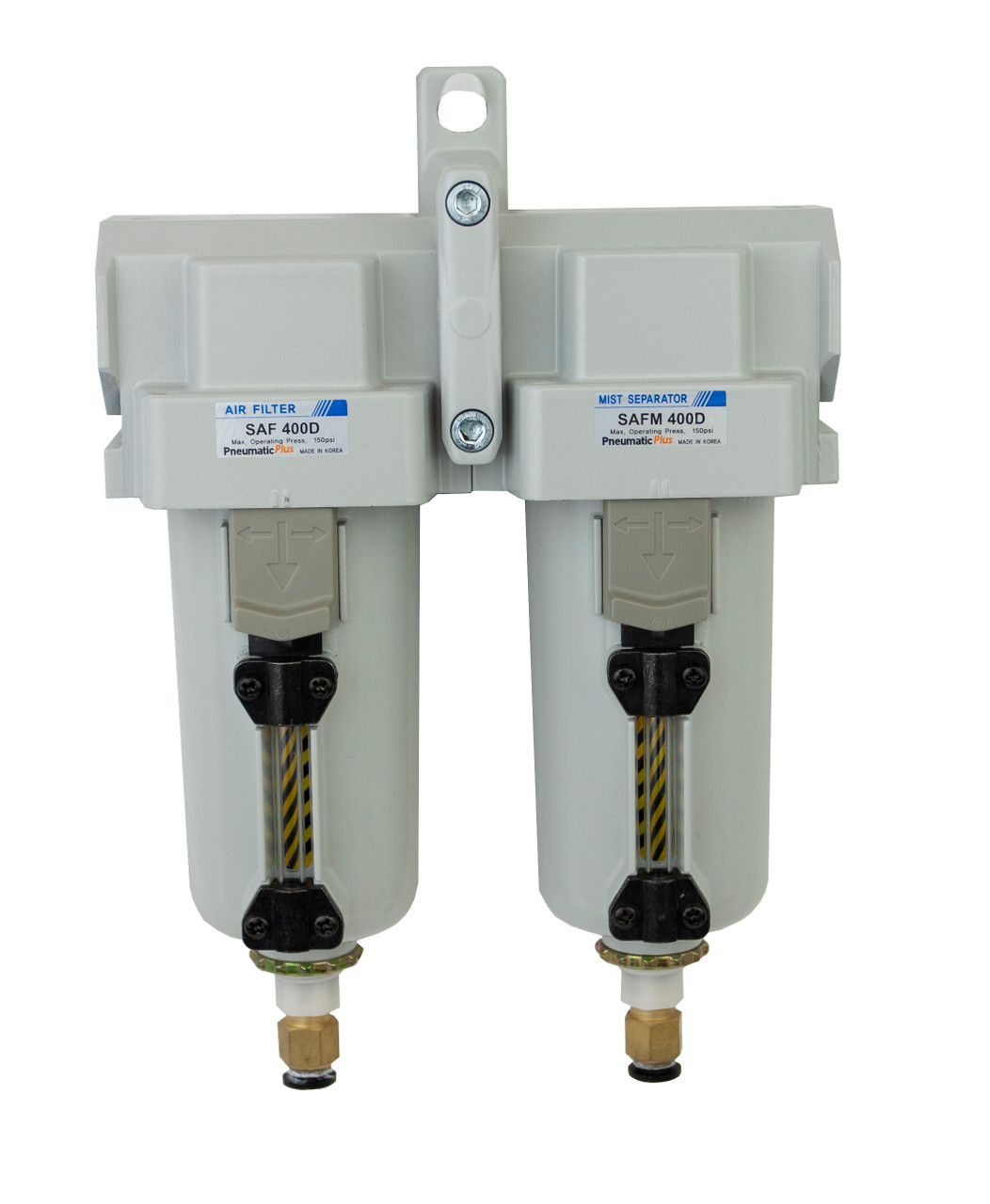 PneumaticPlus SAFU430-N04-MEP Air Filter Combo - 10µm Particulate & 0.1µm Coalescing, 1/2' NPT Port
