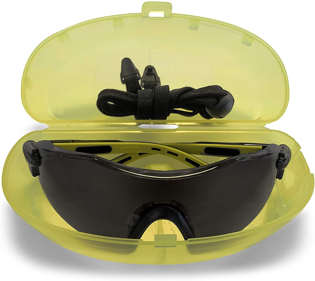 Buy Factory Ansi Z87 Safety Glasses With Clear Anti Fog Scratch Resistant Wrap-around Lenses And No Slip Grips Uv Protection3 0030565001677582066