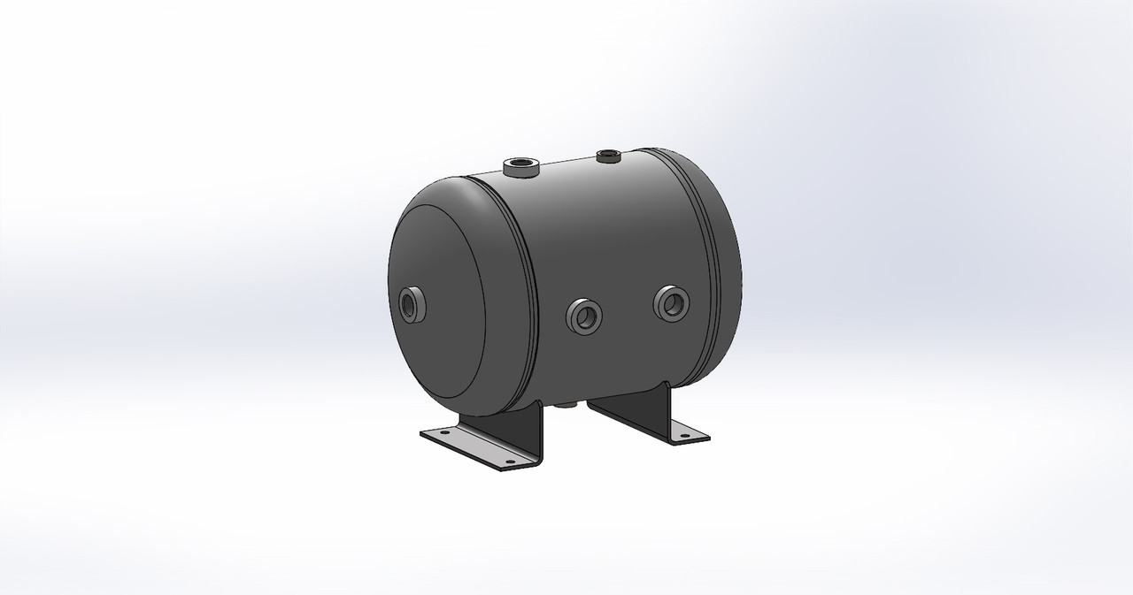 Morganton 7-Gallon Horizontal Air Receiver Tank | ASME Certified