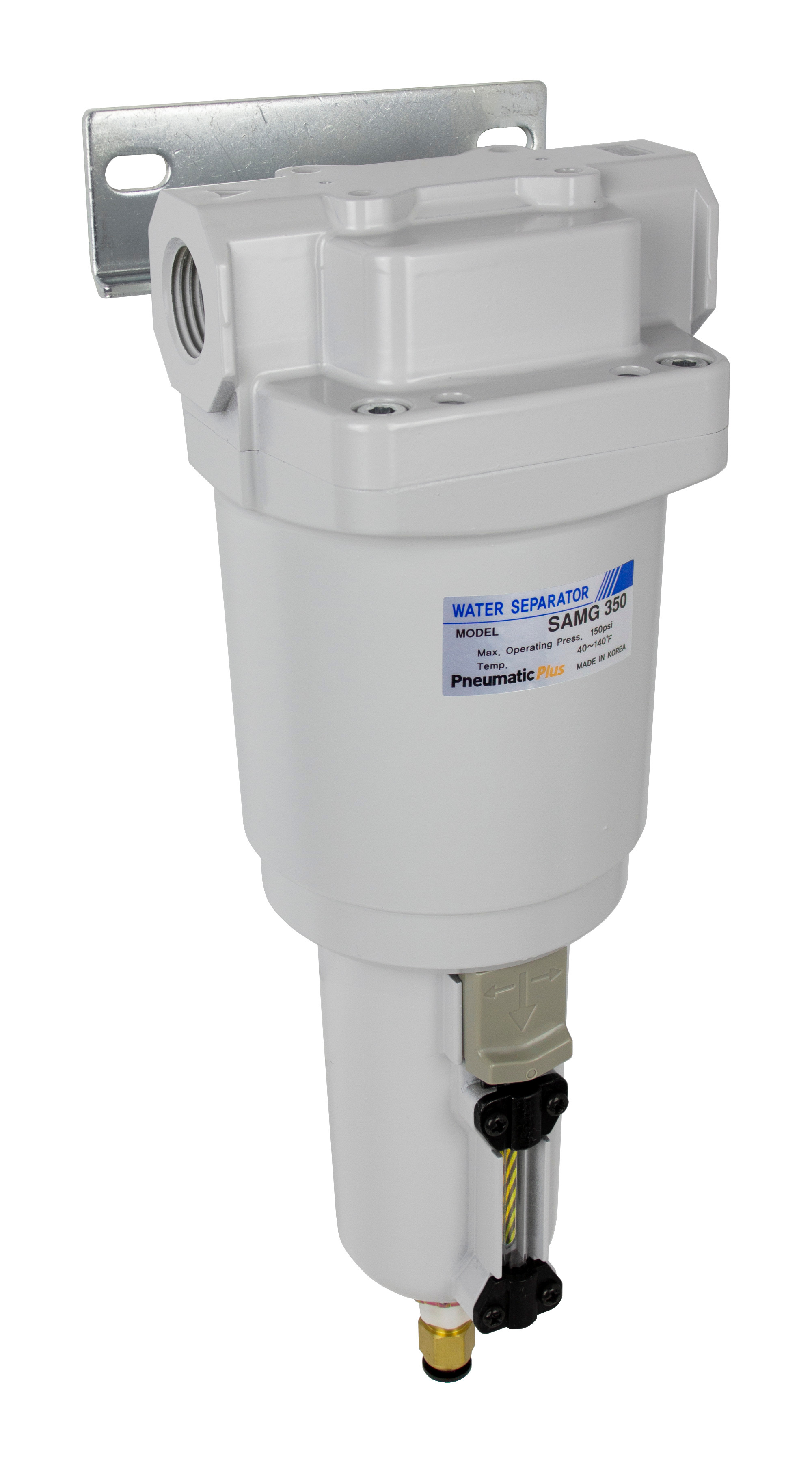 Mist Separator Single Thread Air Filter, SAMD350 Series Micro Mist Separator, 0.01 Micron 1/2