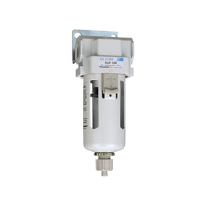 PneumaticPlus SAF300 Series Particulate Air Filter, 10 Micron 3/8" NPT with Bracket PneumaticPlus SAF300 Series Particulate Air Filter, 10 Micron 3/8" NPT with Bracket