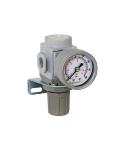 PneumaticPlus SAR200-N02BG Air Pressure Regulator | 1/4" NPT | Gauge & Bracket Included PneumaticPlus SAR200-N02BG Air Pressure Regulator | 1/4" NPT | Gauge & Bracket Included