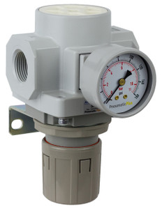 PneumaticPlus SAR600-N06BG Air Pressure Regulator | 3/4" NPT | High Flow | Gauge & Bracket Included PneumaticPlus SAR600-N06BG Air Pressure Regulator | 3/4" NPT | High Flow | Gauge & Bracket Included