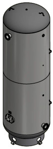 Samuel 3,800-Gallon Vertical Air Receiver Tank | 150 PSI | ASME Certified | A10340