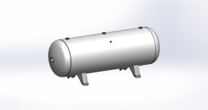 Morganton 80 Gallon Horizontal Air Receiver Tank 20" x 63", 200 PSI (VES04854)