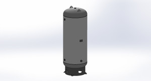 Morganton 500 Gallon Vertical Air Receiver Tank 36" x 116", 165 PSI (VES0010667)