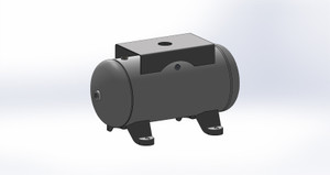 Morganton 12-Gallon Horizontal Air Receiver Tank - 200 PSI, Top Plate, VES05198