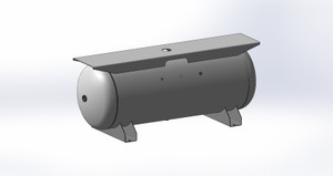 Morganton 60 Gallon Horizontal Air Receiver Tank 16" x 38", 200 PSI (VES04850)