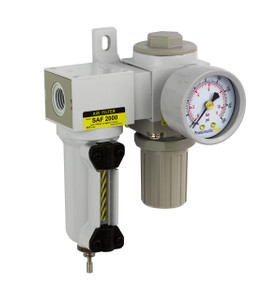 PneumaticPlus SAU2020M-N02G-MEP Air Filter Regulator Combo  | 1/4" NPT, 35 SCFM | Metal Bowl, Manual Drain | Gauge Included PneumaticPlus SAU2020M-N02G-MEP Air Filter Regulator Combo  | 1/4" NPT, 35 SCFM | Metal Bowl, Manual Drain | Gauge Included
