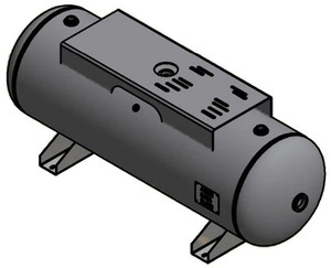 Samuel 80-Gallon Horizontal Air Receiver Tank | 200 PSI | Top Plate | ASME Certified | A10032 Samuel 80-Gallon Horizontal Air Receiver Tank | 200 PSI | Top Plate | ASME Certified | A10032